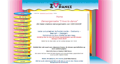Desktop Screenshot of ilovetodance.be